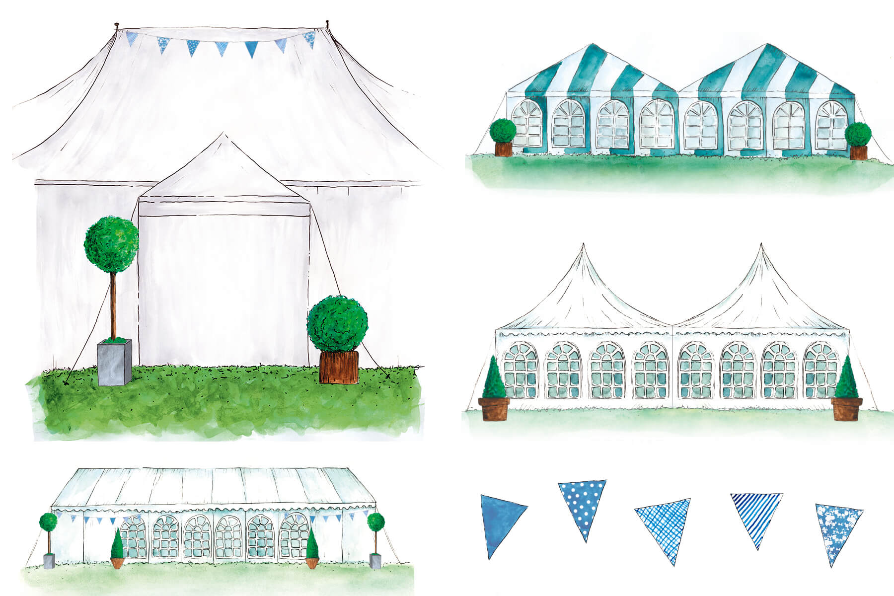 Tip Top Marquees Watercolours