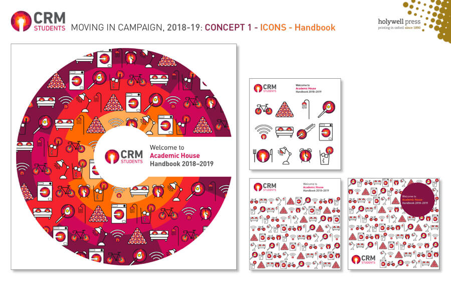 CRM Students icons cover ideas