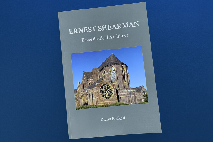 Ernest Shearman: Ecclesiatical Architect book cover, Diana Beckett, book printing