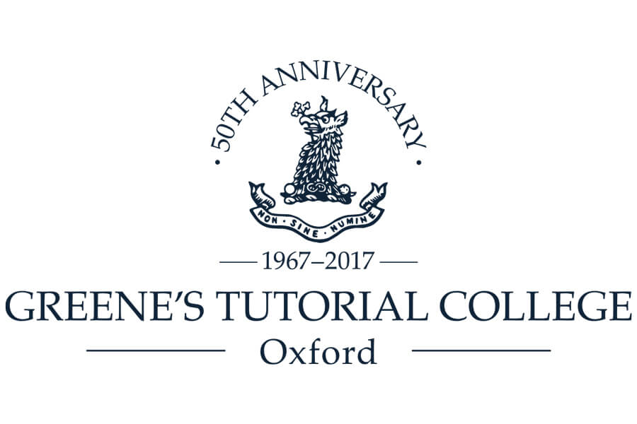 Greene's Tutorial College Oxford 50th Anniversary Logo