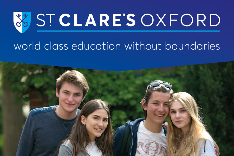 St Clare's Oxford advertisements