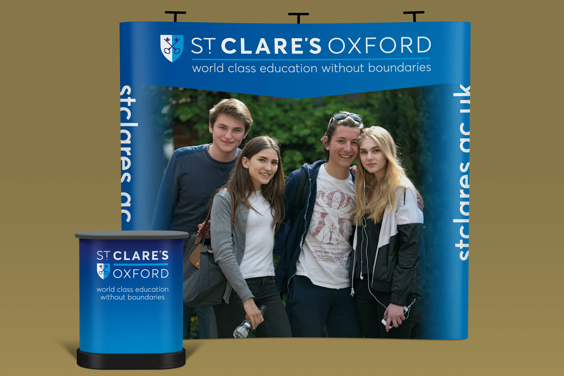 Display stand for St Clare's Oxford