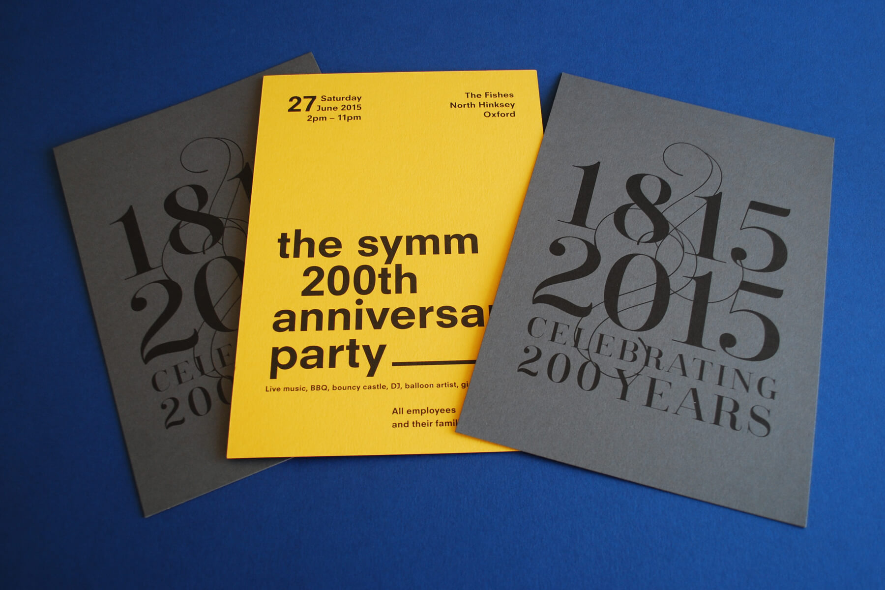 SYMM 200th Anniversary Party invite