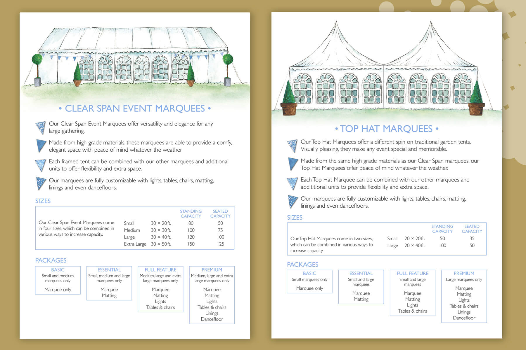 Tip Top Marquees Leaflet Inserts