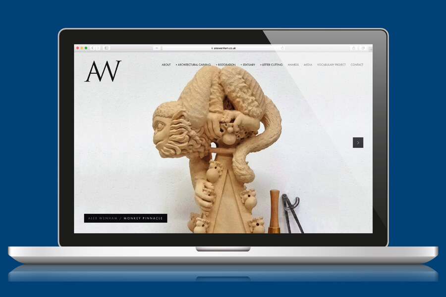 Alex Wenham website design