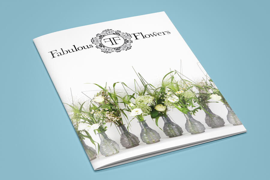 Fabulous Flowers Wedding brochure design and print