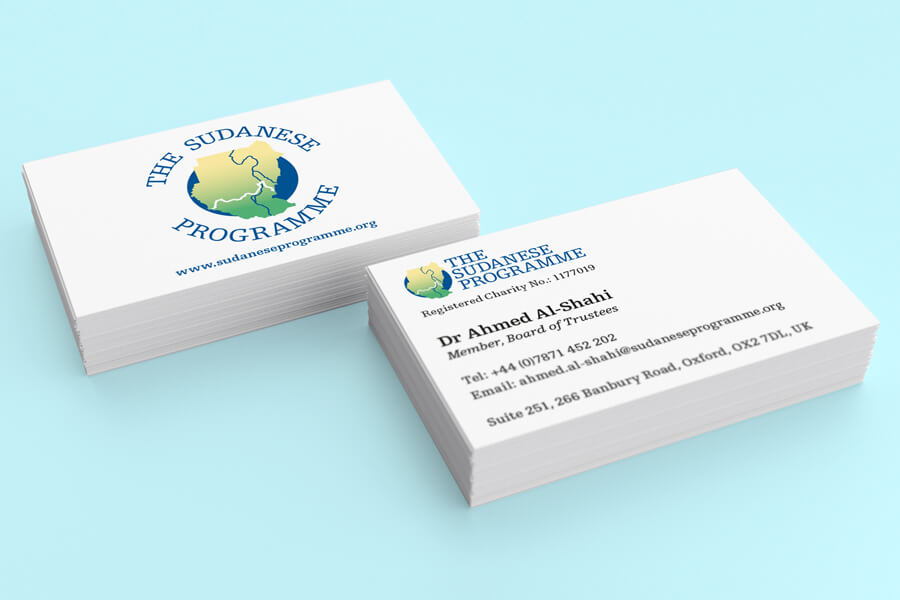 The Sudanese Programme Business Cards